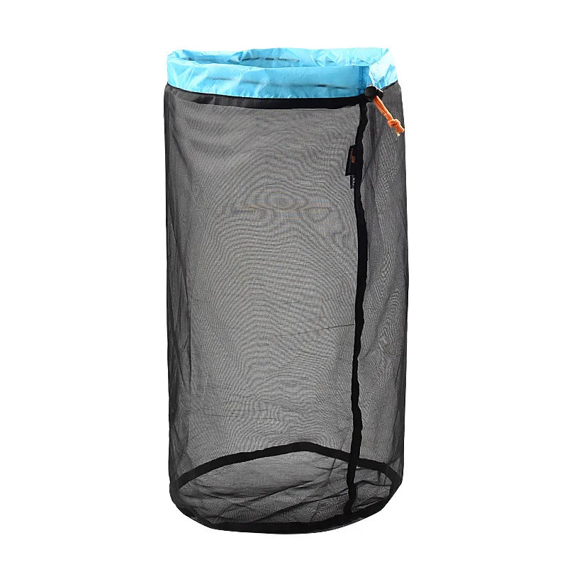 S~XXL Ultralight Mesh Storage Bag Drawstring Bags High quality Outdoor Stuff Sack Traveling Organizer Hiking Tool
